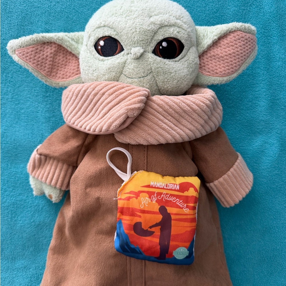 Scentsy Buddy Star Wars Mandalorian Baby Yoda Grogu Plush With Scent Pak 14”